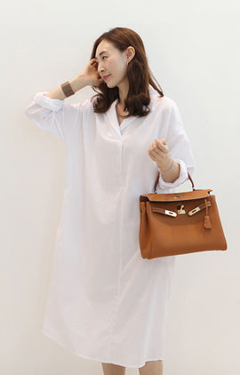 オープンカラーロングシャツ　SHOWROOM