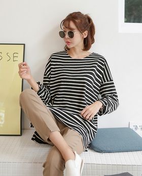 韓国ファッション　レディース　ラデルダンガラTee