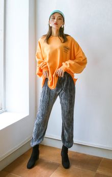 韓国ファッション通販　ベロアパンツ