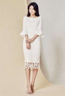 韓国ファッション通販サイト　レース　ワンピース