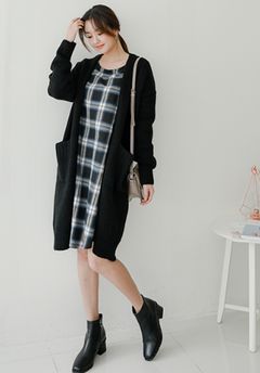 韓国ファッション通販　ロングカーディガン