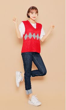 韓国ファッション通販　ニットベスト