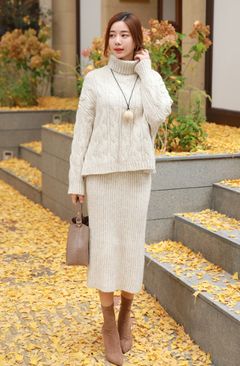 韓国ファッション通販　レディース　タートルネック