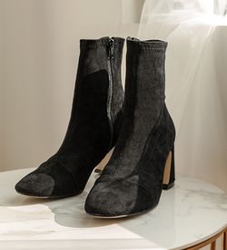 韓国ファッション通販　スエード　ヒール