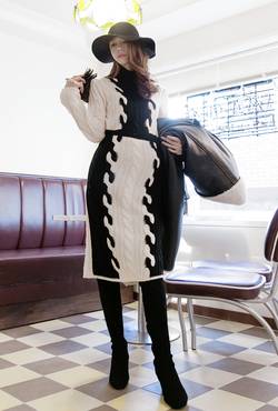 韓国ファッションサイト　ロングワンピース