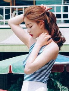 韓国ファッション通販　ウィッグ　ポニーテール