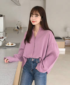 韓国ファッション通販　カラーシャツ