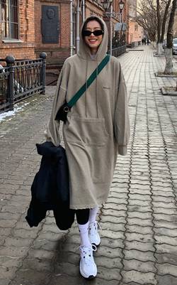 韓国ファッション通販　バーカーワンピース