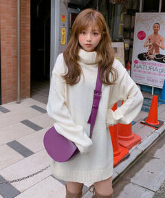 韓国ファッション通販　ロングニット