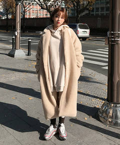 韓国ファッション通販　ボアコート