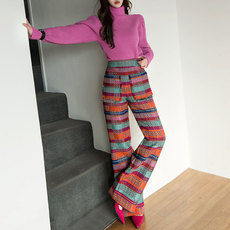 韓国ファッション通販　ツイードパンツ