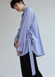 韓国ファッション通販　ストライプシャツ