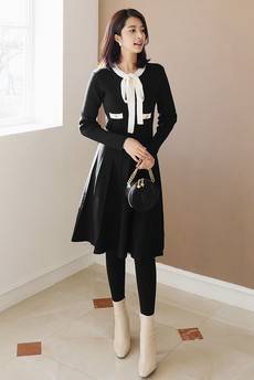 韓国ファッション通販　ワンピース　リボン