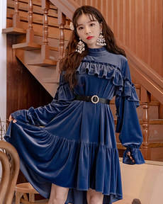 韓国ファッション通販サイト　フリルワンピ