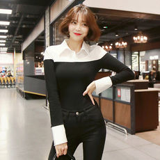 韓国ファッション通販　レイヤードシャツ