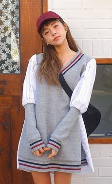 韓国ファッション通販サイト　異素材　ニット