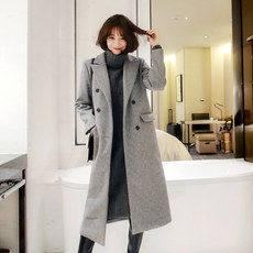 韓国ファッション通販　ダブルボタンコート