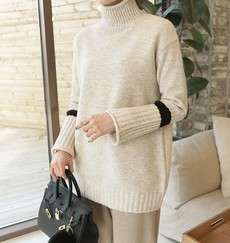 韓国ファッション通販サイト　配色ニット