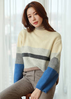 韓国ファッション通販　アンゴラニット