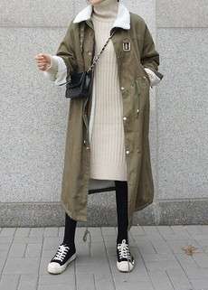 韓国ファッション通販サイト　ファスナーアウター