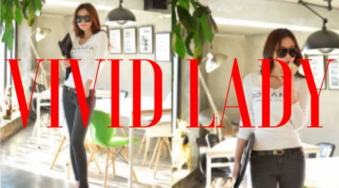 韓国ファッション　ビビッドレディー