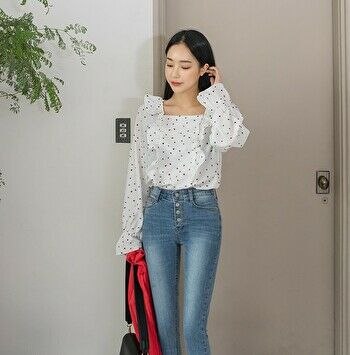 韓国ファッションブランド　スキニーパンツ